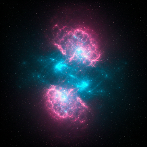 Abstract visualization of enterprise CRM architecture with interconnected data nodes